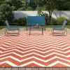 Tapis extérieur terracotta 270x370cm*IDMarket Hot