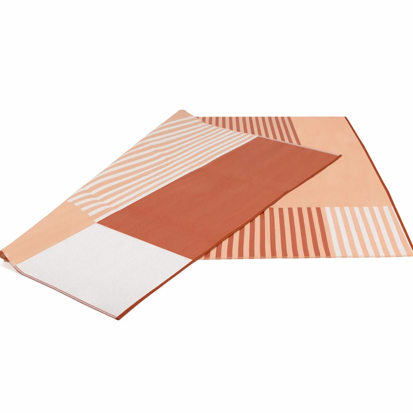 Tapis extérieur terracotta à formes géométriques*IDMarket Hot