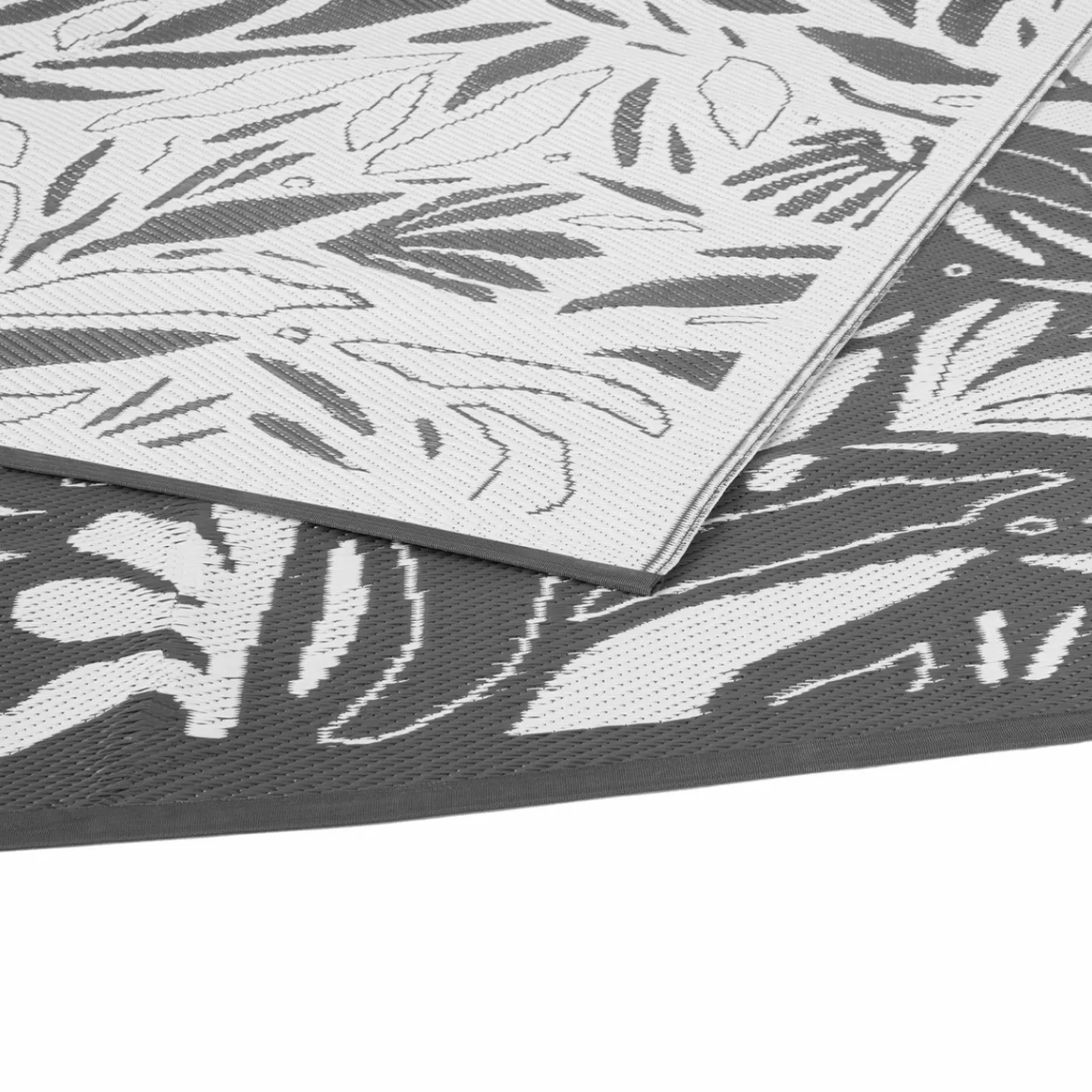 Tapis extérieur 180x280 cm gris et blanc*IDMarket Hot