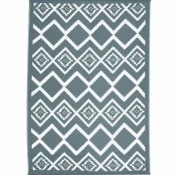 Tapis extérieur 180x280 cm gris et blanc*IDMarket Discount