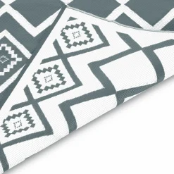 Tapis extérieur 180x280 cm gris et blanc*IDMarket Discount