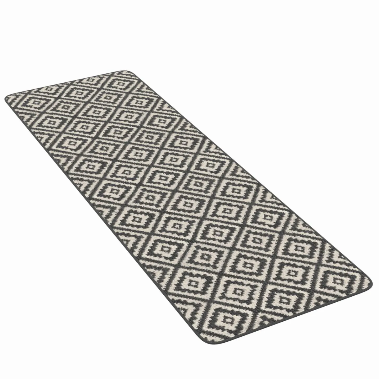 Tapis intérieur gris et blanc 60x180cm*IDMarket New