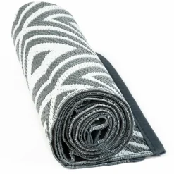 Tapis jardin motifs géométriques gris et blanc 180 x 280 cm*IDMarket Outlet