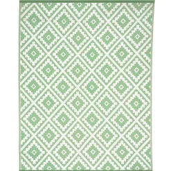 Tapis vert sauge pour terrasse et extérieur*IDMarket Discount