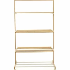 Étendoir à linge 3 niveaux en bambou*IDMarket Hot