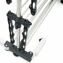 Étendoir à linge XXL 60 m sur 4 niveaux avec barre télescopique*IDMarket Online