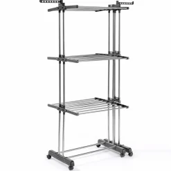 Étendoir extensible avec grande capacité et 30 accessoires*IDMarket