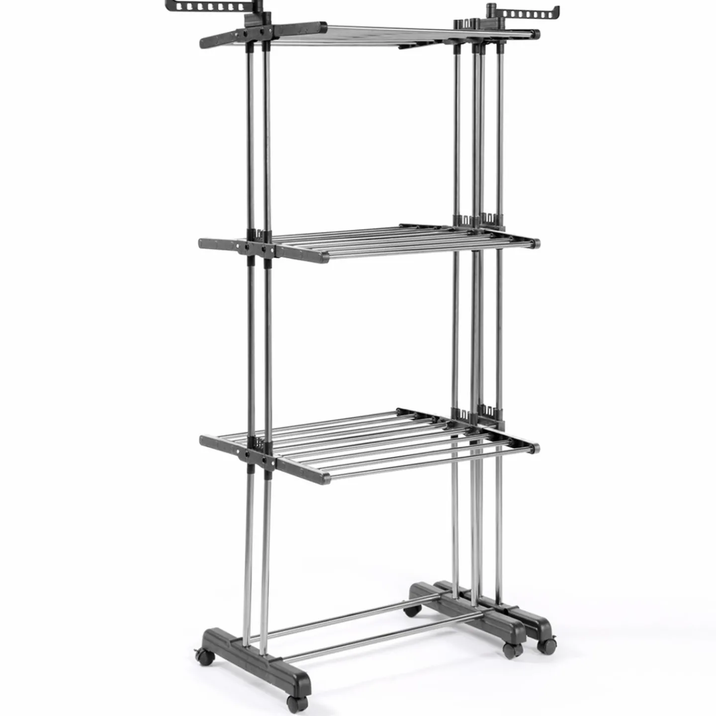 Étendoir extensible avec grande capacité et 30 accessoires*IDMarket