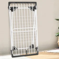 Étendoir pliable et extensible de 160 à 211 cm gris et blanc*IDMarket Sale