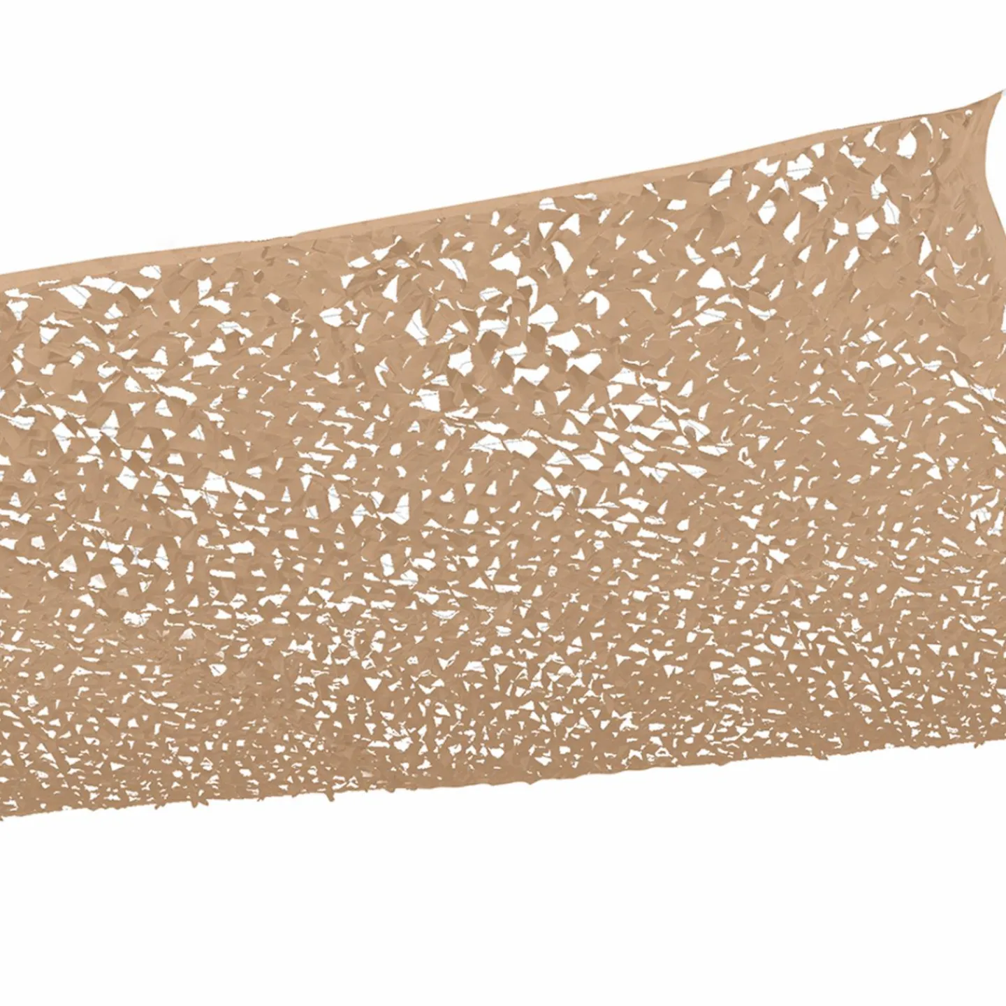 Toile ombrage carré 4x4m camouflage sable*IDMarket Hot