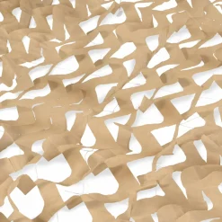 Toile ombrage carré 4x4m camouflage sable*IDMarket Hot