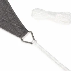 Toile ombrage rectangulaire haute densité grise 3x4 m*IDMarket New