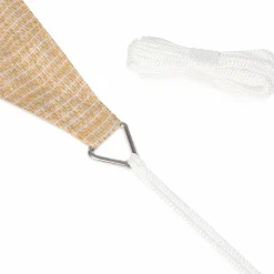 Toile ombrage rectangulaire haute densité couleur sable 4x6 m*IDMarket Online