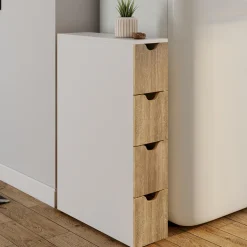 Tour de rangement à roulettes 4 tiroirs*IDMarket Outlet