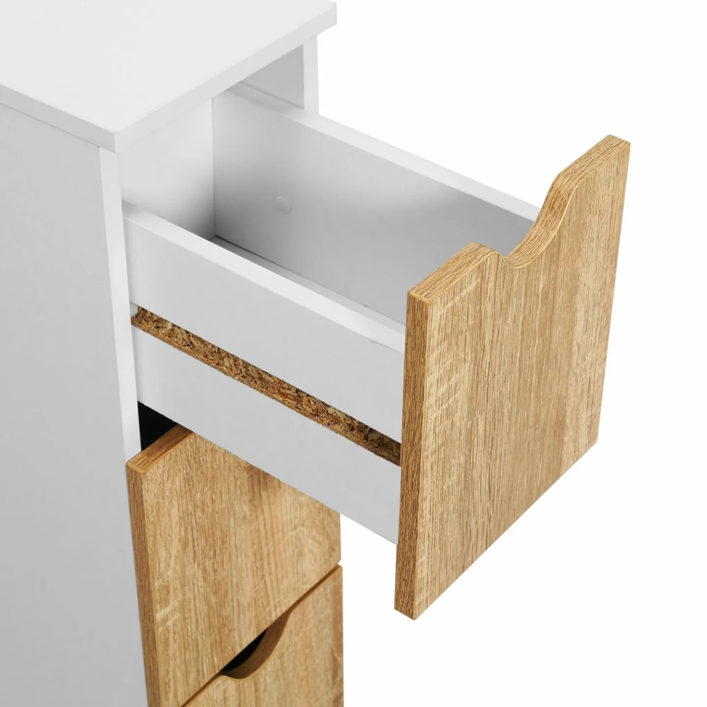 Tour de rangement à roulettes 4 tiroirs*IDMarket Outlet