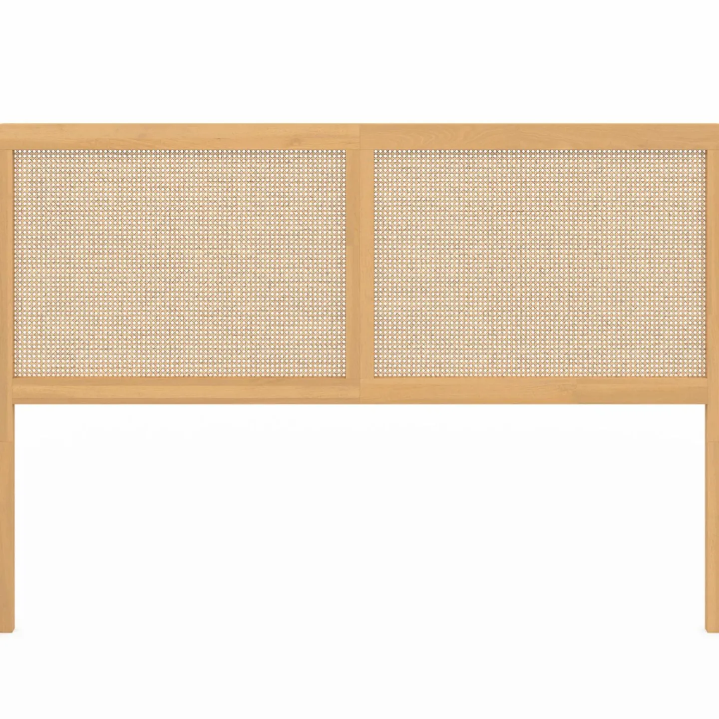 Tête de lit aspect cannage et bois 160 cm*IDMarket Discount