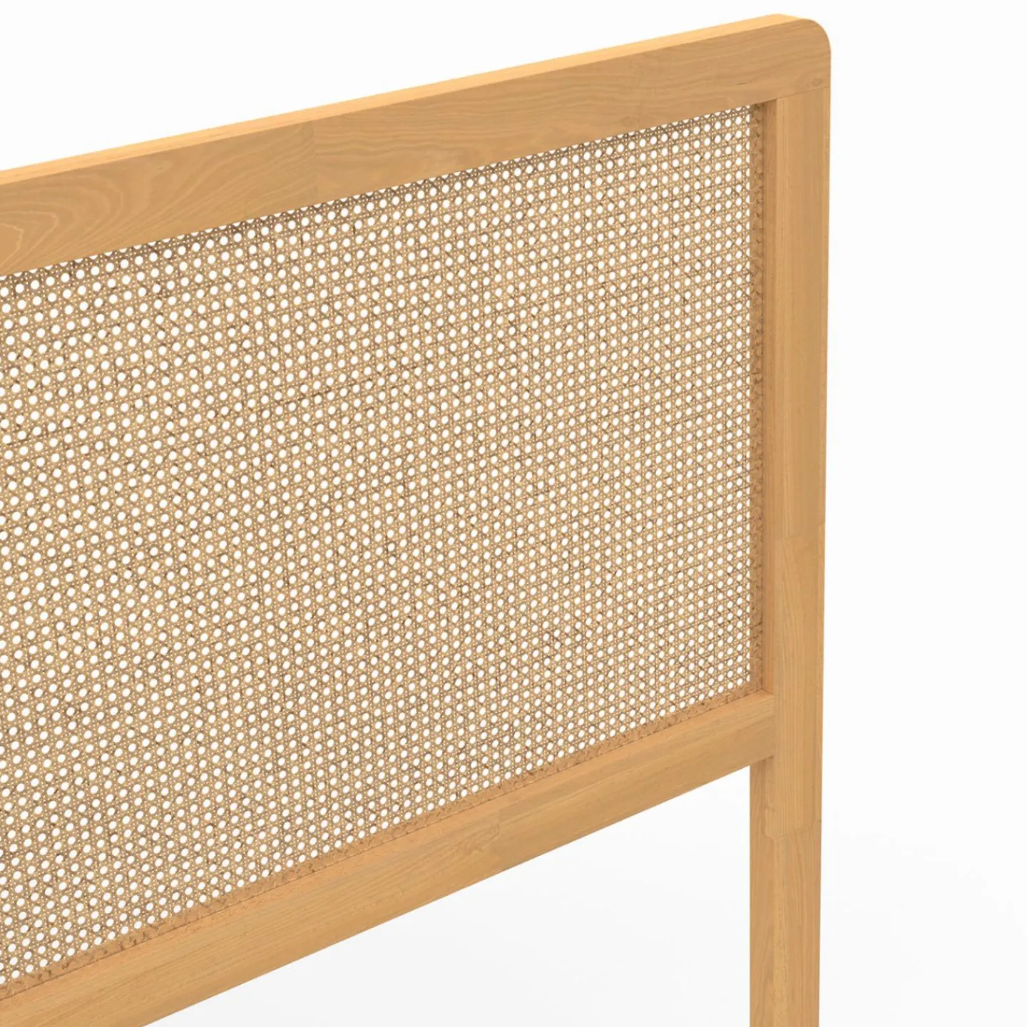 Tête de lit aspect cannage et bois 160 cm*IDMarket Discount