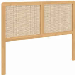 Tête de lit aspect cannage et bois 140 cm*IDMarket Clearance
