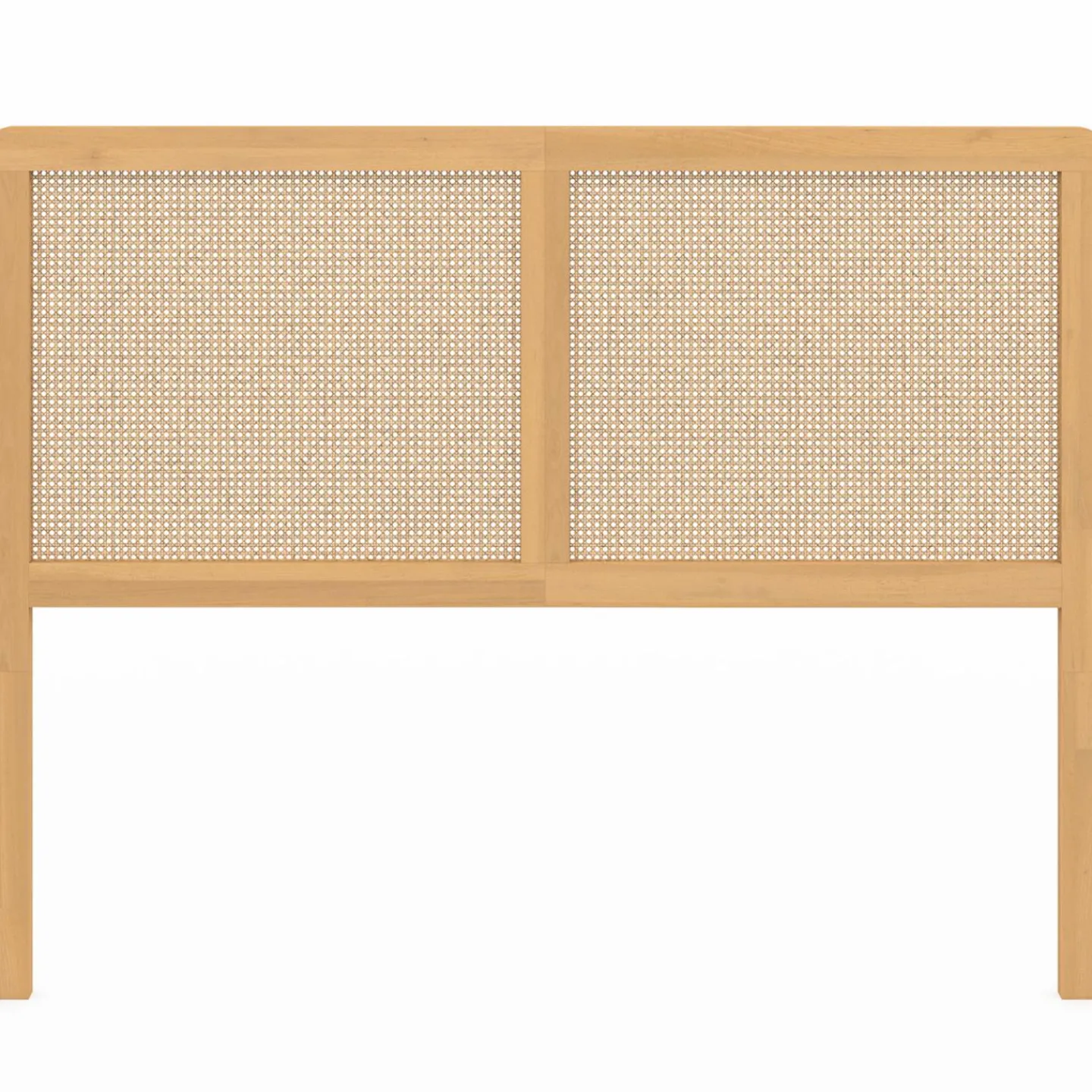 Tête de lit aspect cannage et bois 140 cm*IDMarket Clearance