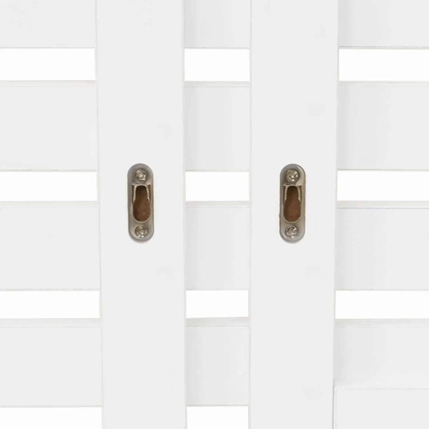 Tête de lit en lattes bois blanc étagères façon hêtre 240 cm*IDMarket Online