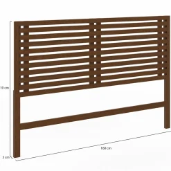 Tête de lit en lattes coloris bois vieilli 160 cm*IDMarket New