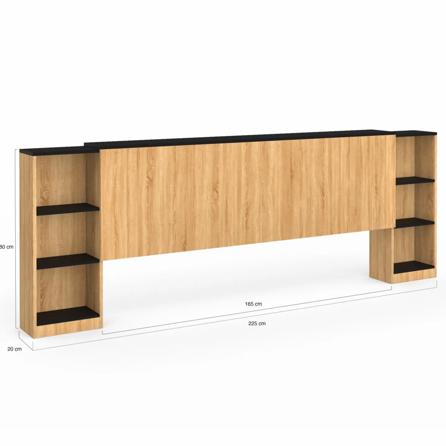 Tête de lit extensible avec chevets coulissants*IDMarket