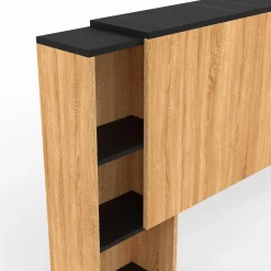 Tête de lit extensible avec chevets coulissants*IDMarket