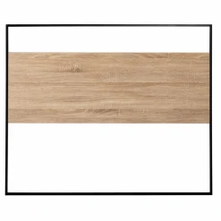 Tête de lit industrielle 145 cm bois et métal noir*IDMarket Sale