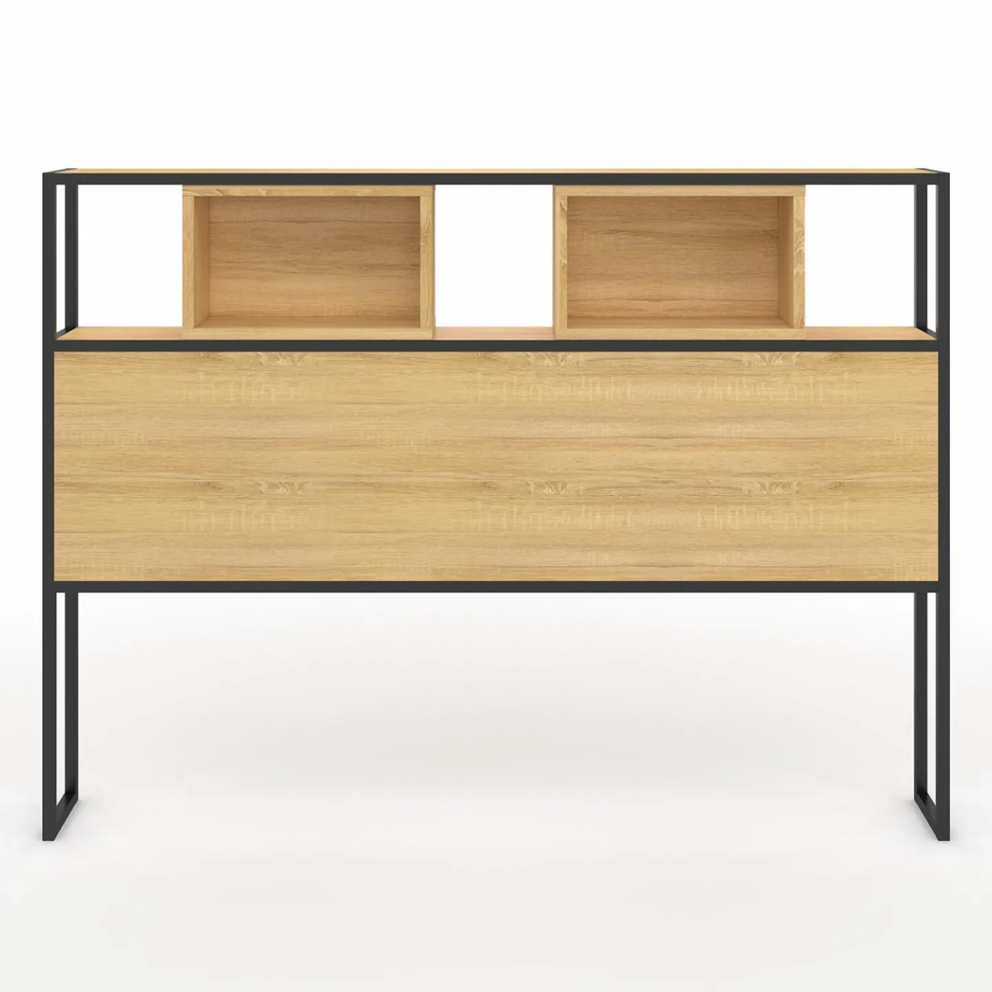 Tête de lit industrielle 165 cm bois et métal*IDMarket Online