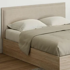 Tête de lit suspendue en tissu lin beige de 160 cm*IDMarket Discount