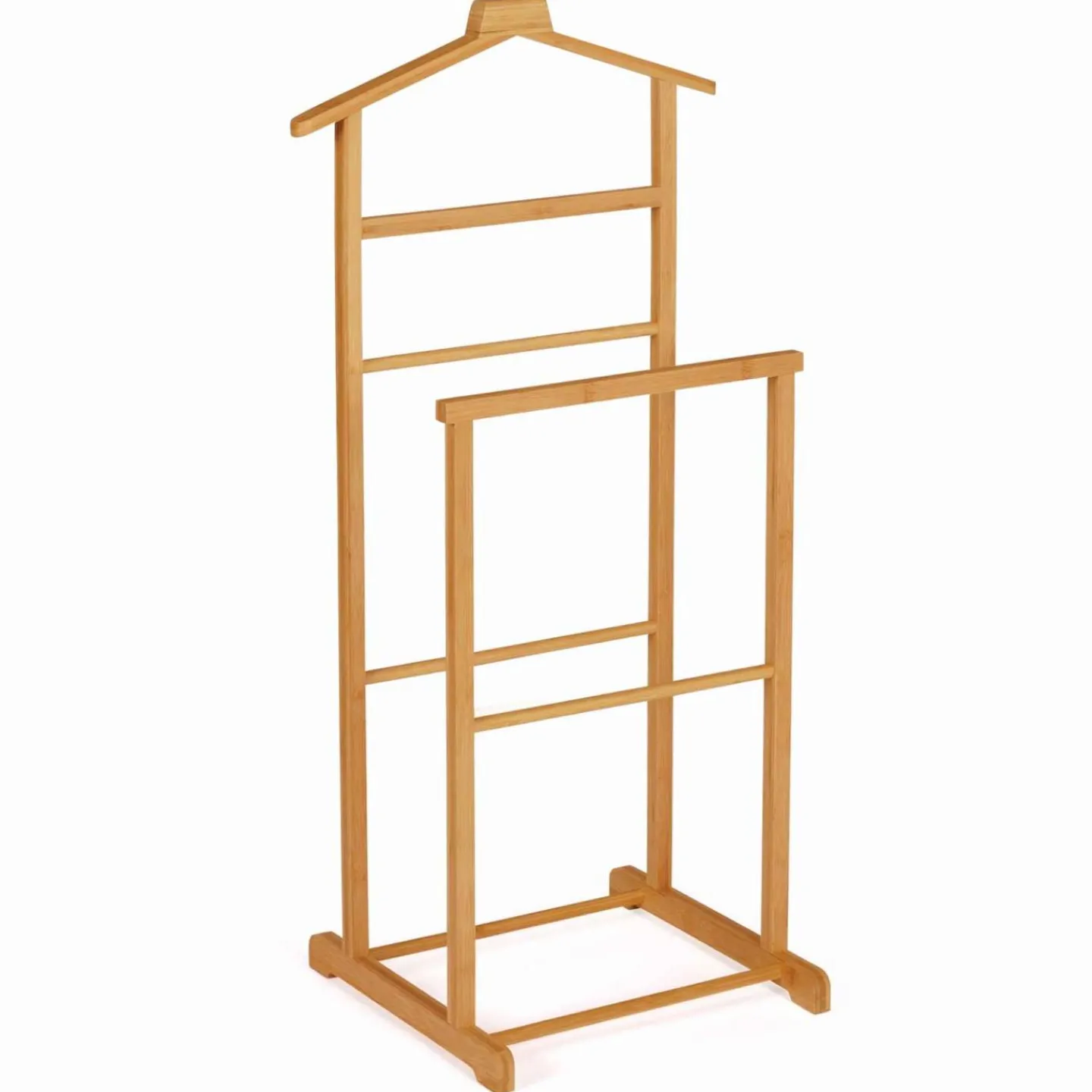 Valet de nuit en bambou portant à vêtements*IDMarket Discount