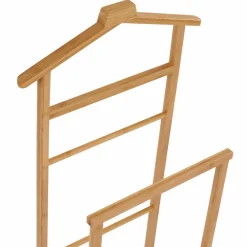 Valet de nuit en bambou portant à vêtements*IDMarket Discount