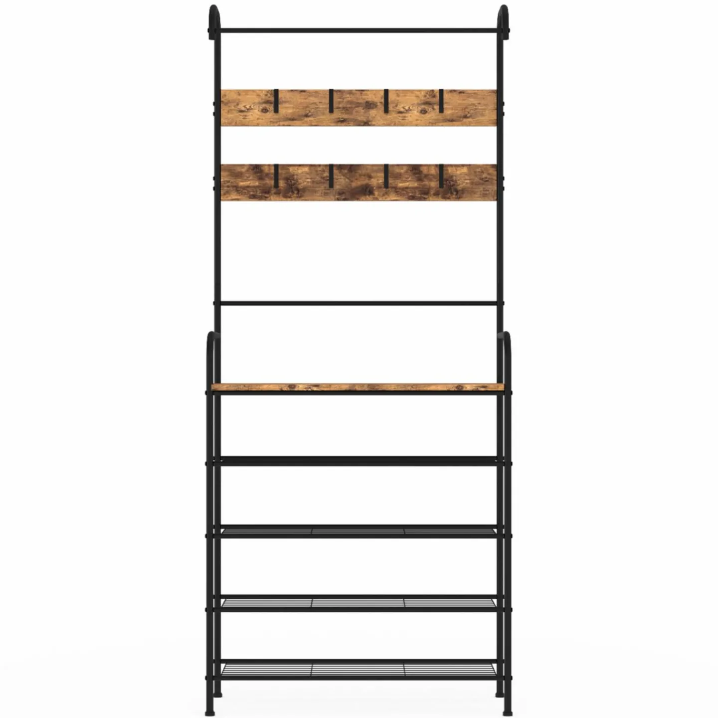 Vestiaire d'entrée 5 étagères style industriel*IDMarket New