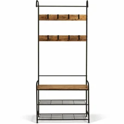 Vestiaire d’entrée style industriel avec banquette*IDMarket Best