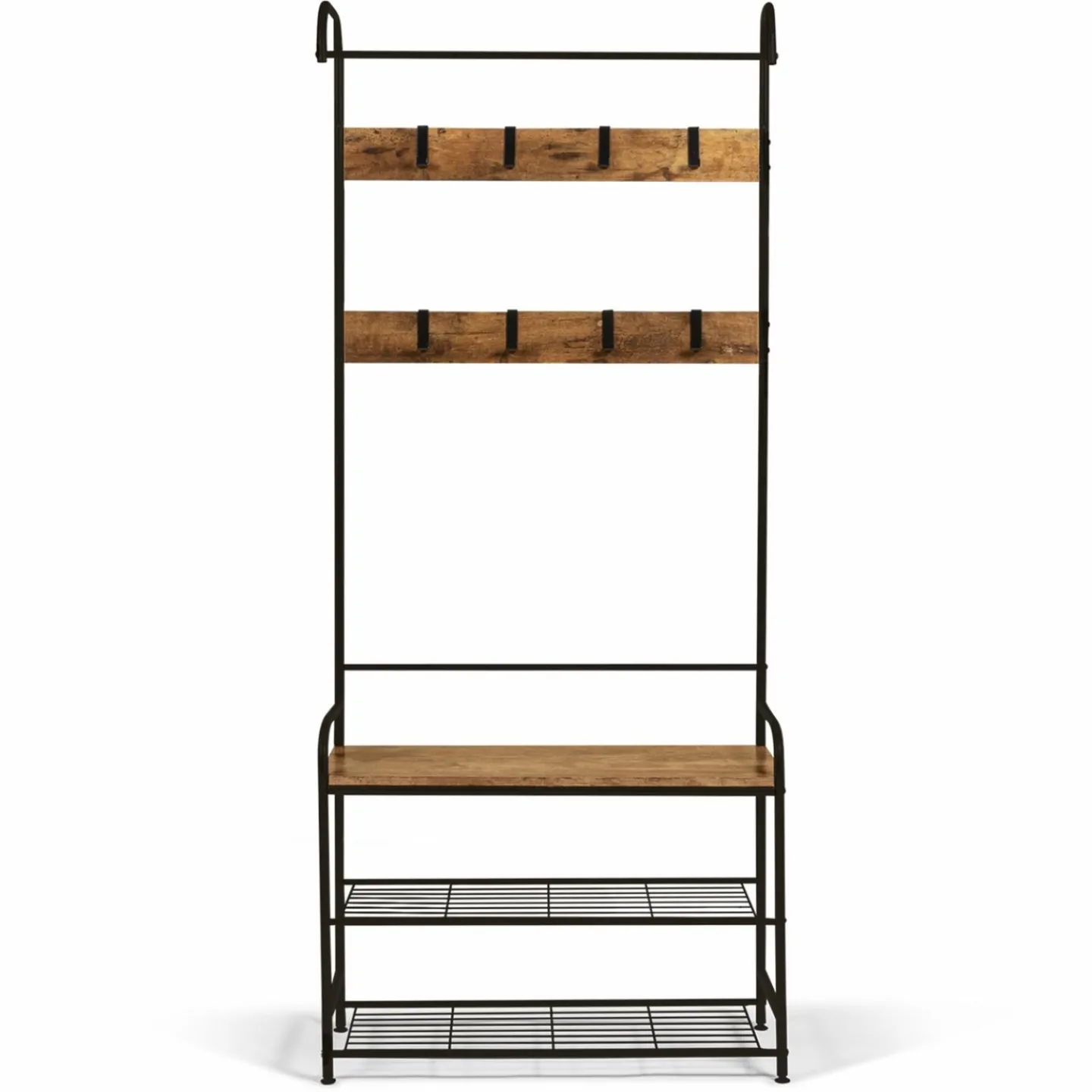 Vestiaire d’entrée style industriel avec banquette*IDMarket Best